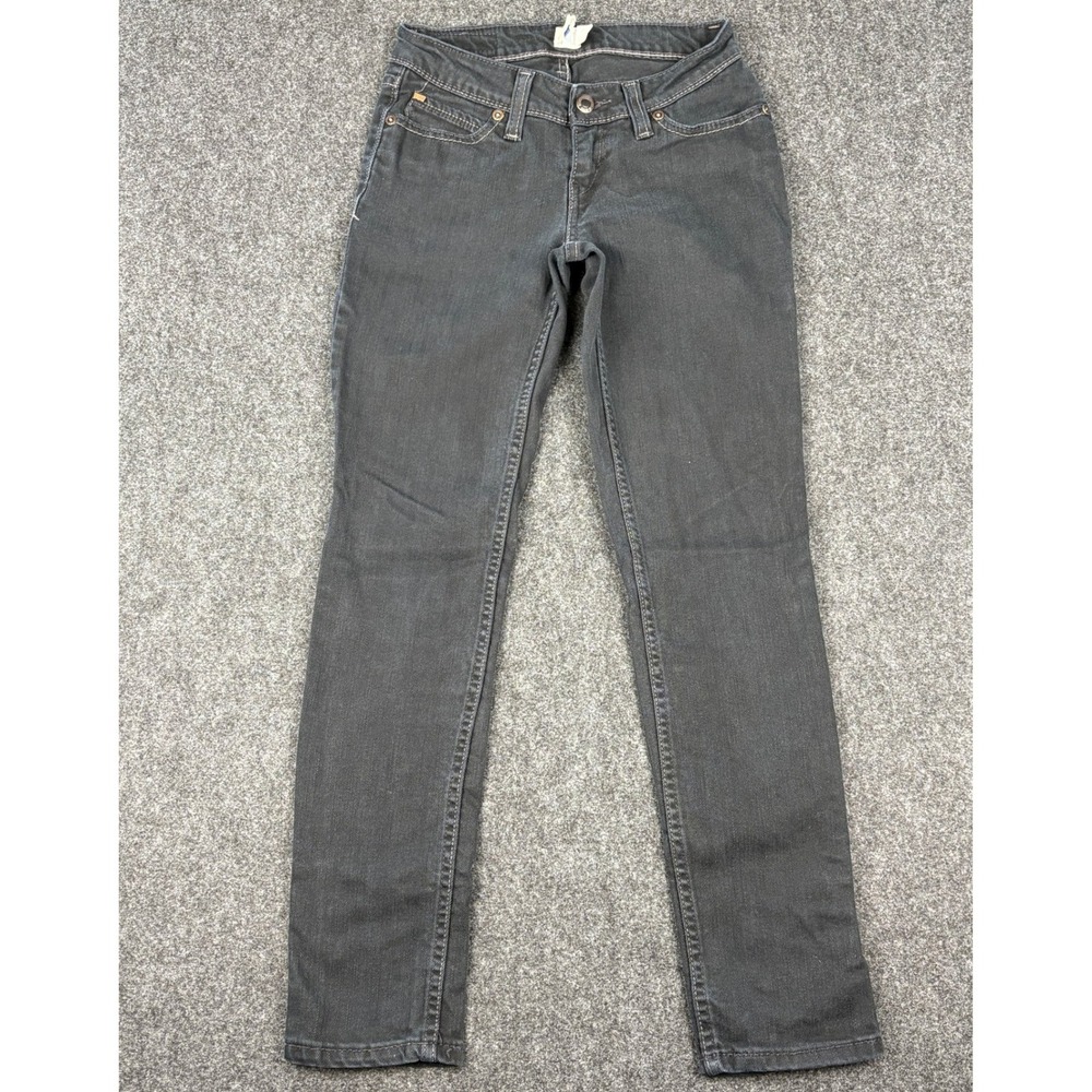 Levis Bold Curve Skinny Jeans Womens 3 S/C Faded Black Low Rise Denim Pants